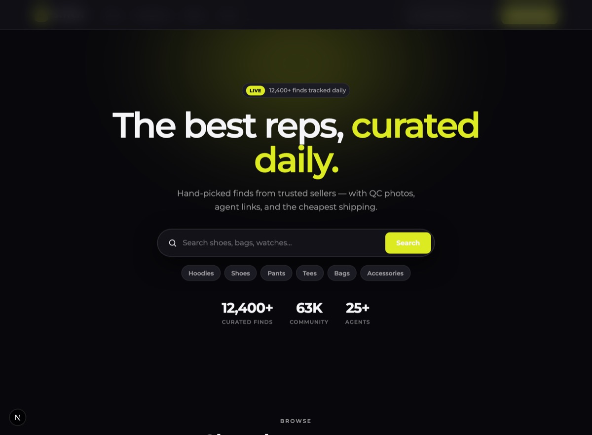 Streetwear page template preview
